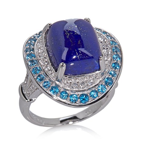 Genuine Sterling Silver Ring With Cubic Zirconia Stones