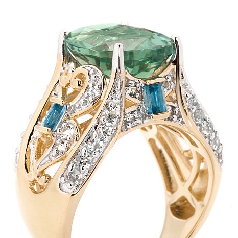 Genuine Sterling Silver Ring With Cubic Zirconia Stones