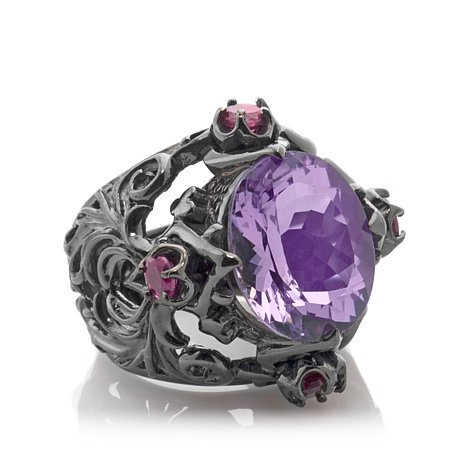 Genuine Sterling Silver Ring With Cubic Zirconia Stones