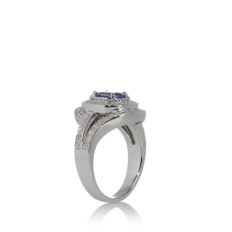 Real Sterling Silver Ring With Cubic Zirconia Stones