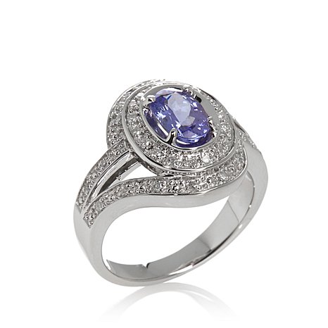 Real Sterling Silver Ring With Cubic Zirconia Stones