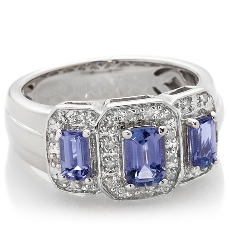 Real Sterling Silver Ring With Cubic Zirconia Stones