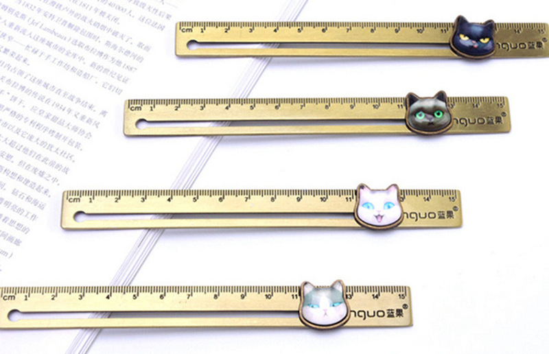 brass metal ruler