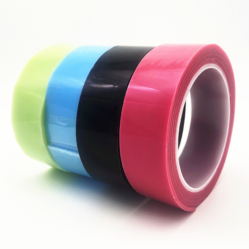 magic sticky nano tape double sided mounting hang up clear black blue green red