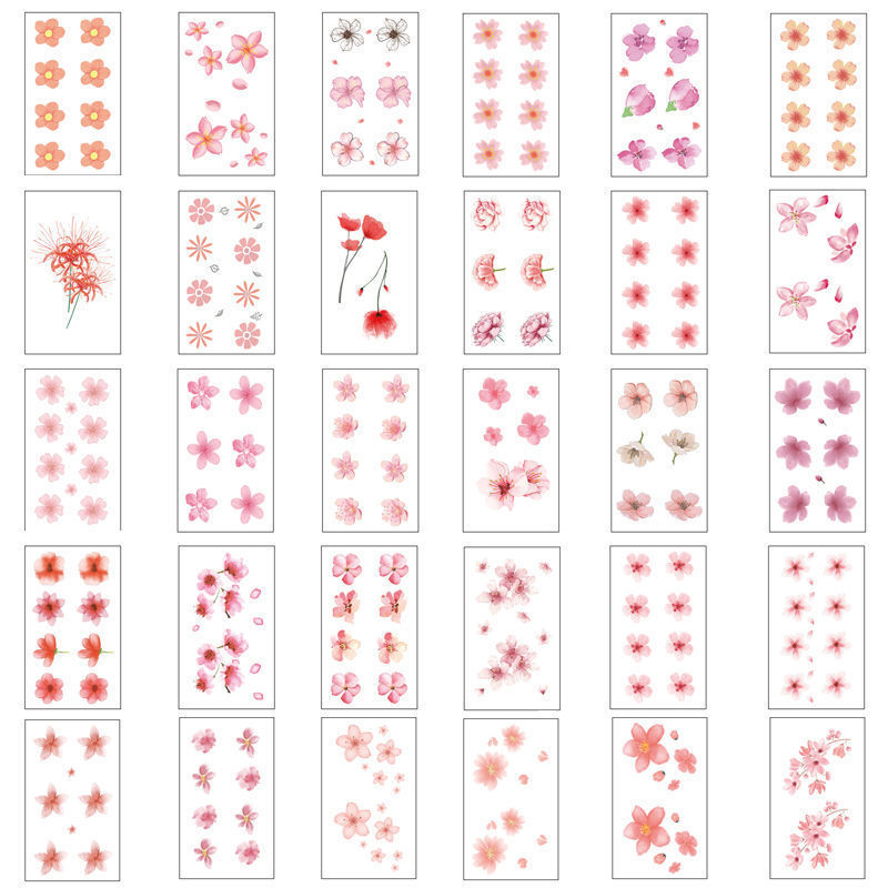 flower temporary tattoo sticker flower temporary tattoo sticker