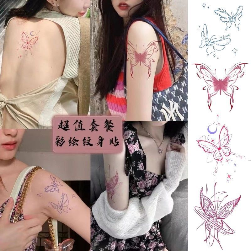 butterfly temporary tattoo sticker butterfly temporary tattoo sticker