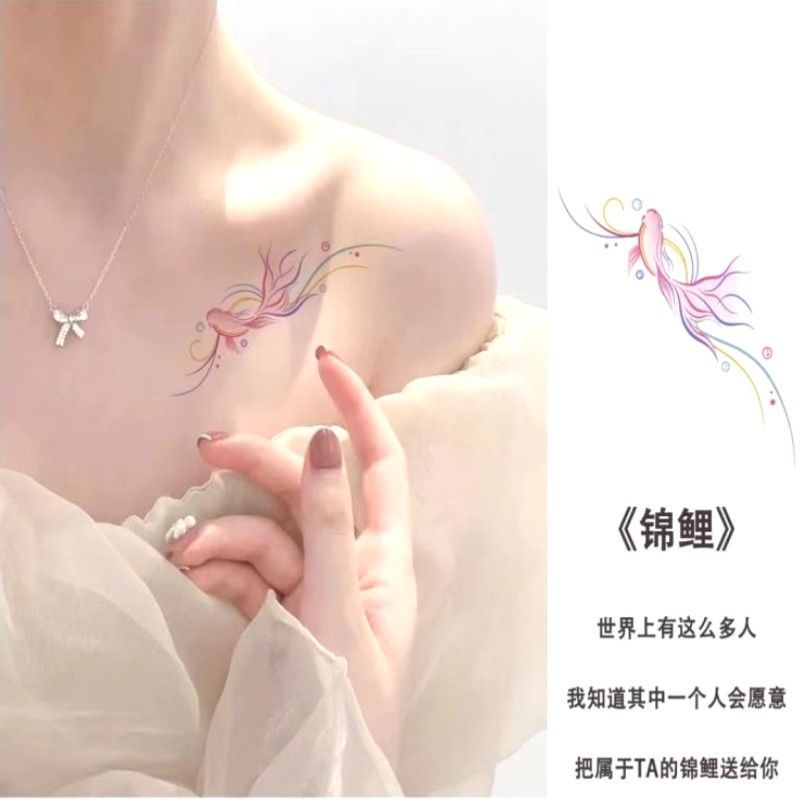 fish temporary tattoo sticker fish temporary tattoo sticker