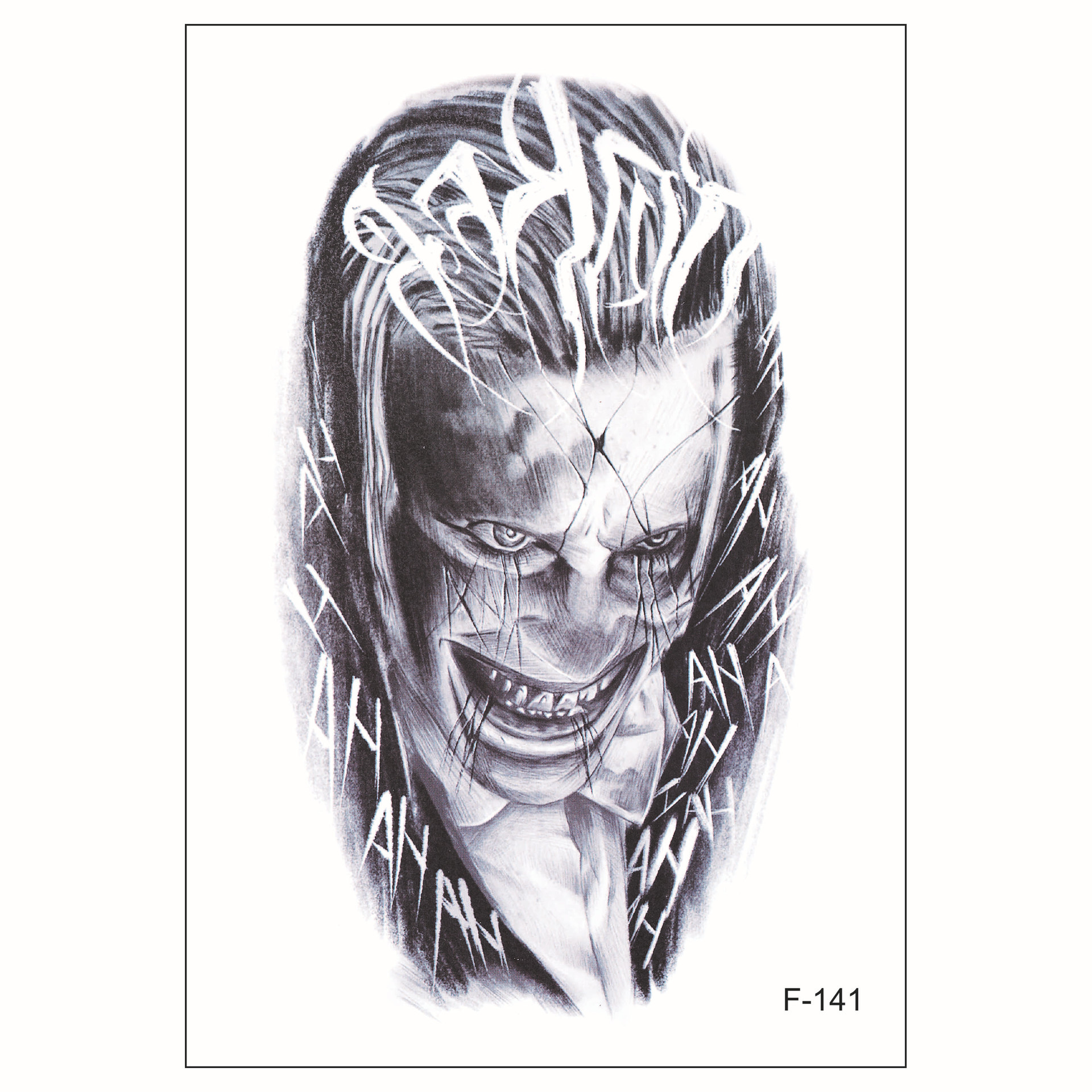 large temporary tattoo sticker fake adult half arm look real face large temporary tattoo sticker fake adult half arm look real face