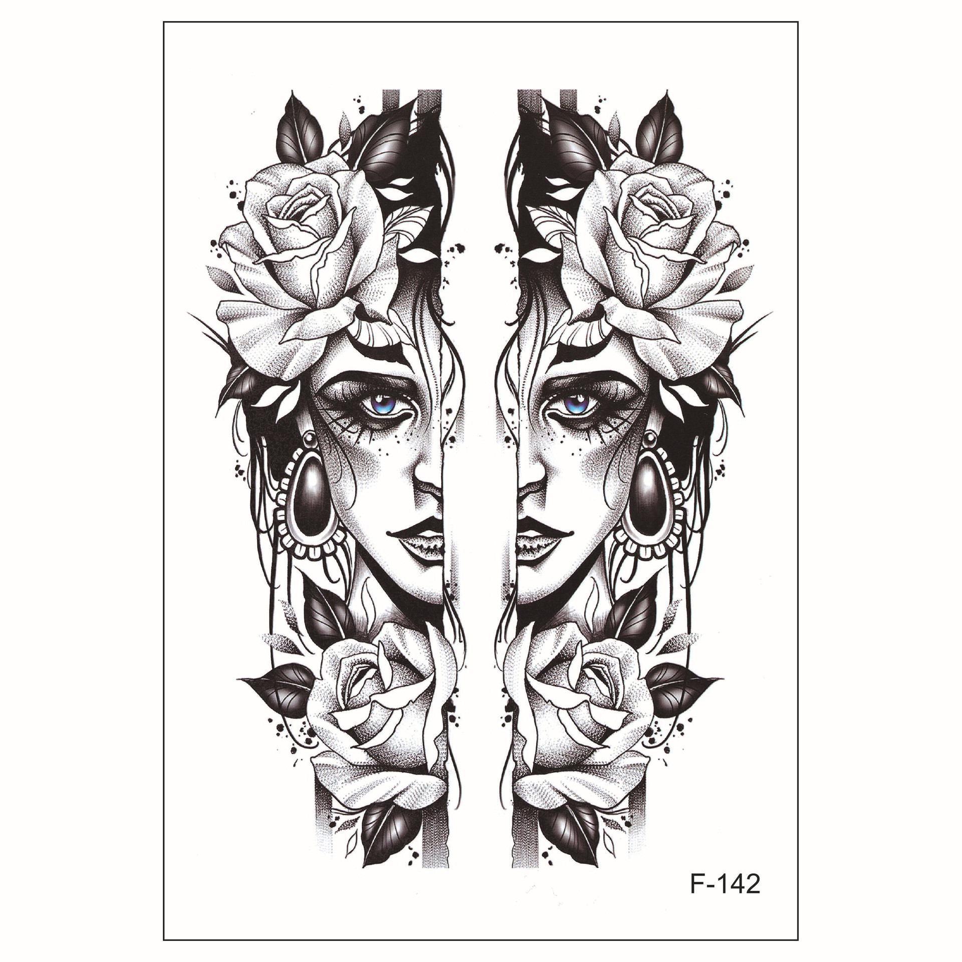 large temporary tattoo sticker fake adult half arm look real face large temporary tattoo sticker fake adult half arm look real face