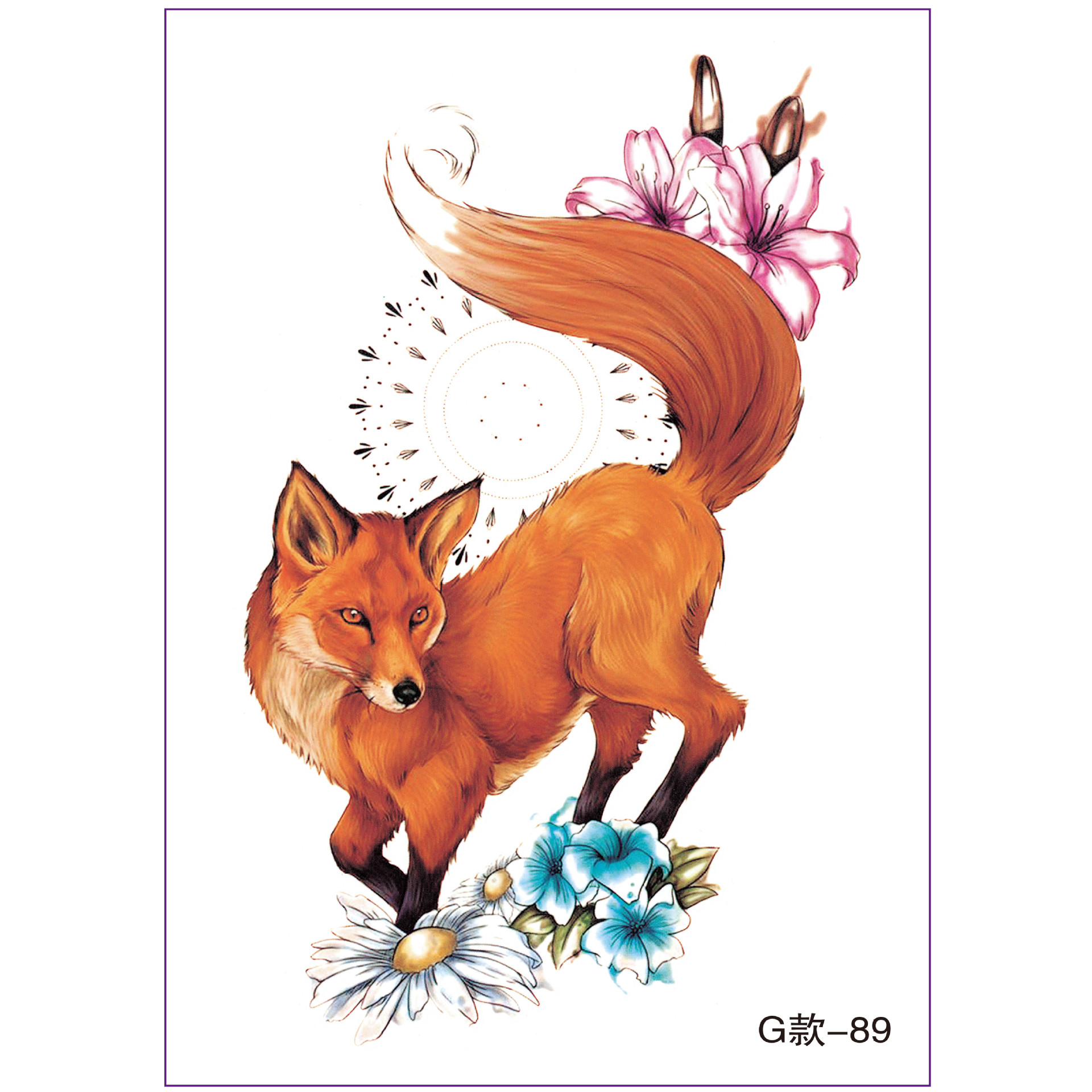 large temporary tattoo sticker fake adult half arm look real fox large temporary tattoo sticker fake adult half arm look real fox
