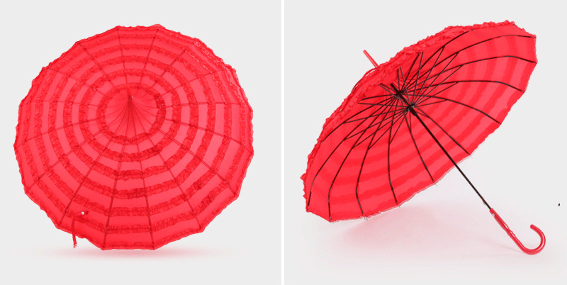 7 ruffles frill princess umbrella parasol 7 ruffles frill princess umbrella parasol