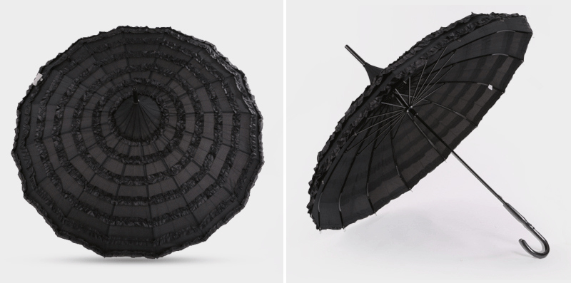 7 ruffles frill princess umbrella parasol 7 ruffles frill princess umbrella parasol