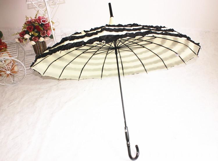 7 ruffles frill princess umbrella parasol