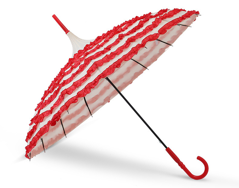 7 ruffles frill princess umbrella parasol 7 ruffles frill princess umbrella parasol