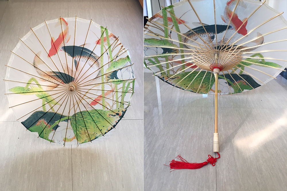 Chinese Oil Paper Umbrella Traditional Asian Parasol