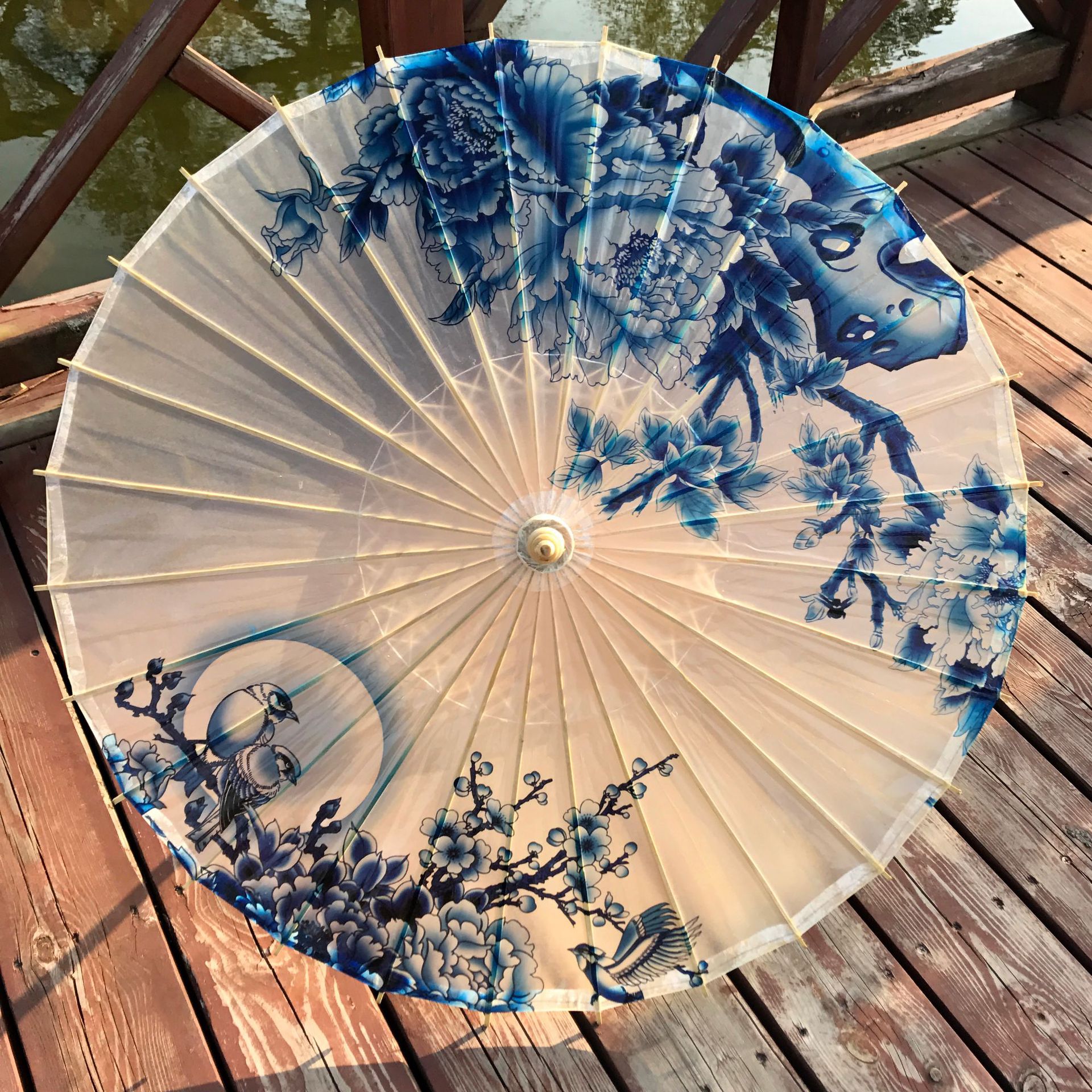 Chinese Oil Paper Umbrella Traditional Asian Parasol