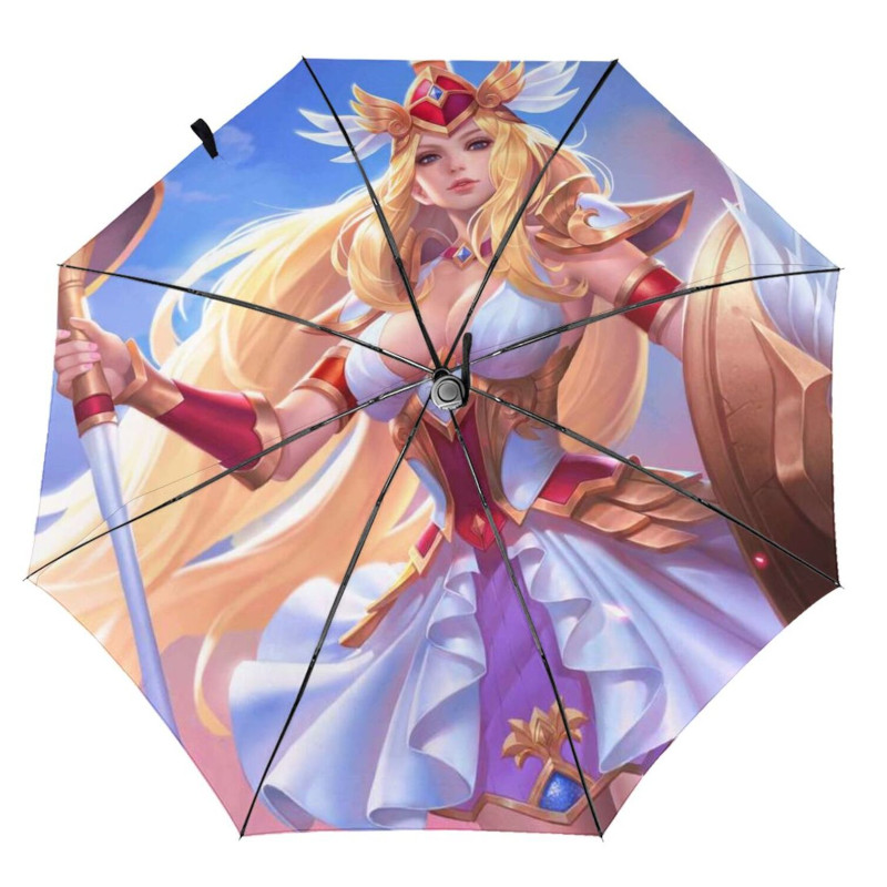 Printed 3 Folding Umbrella main image 1