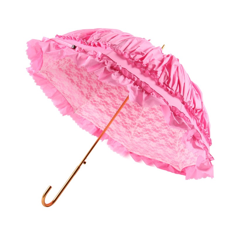 Dome princess lace Umbrella with frills