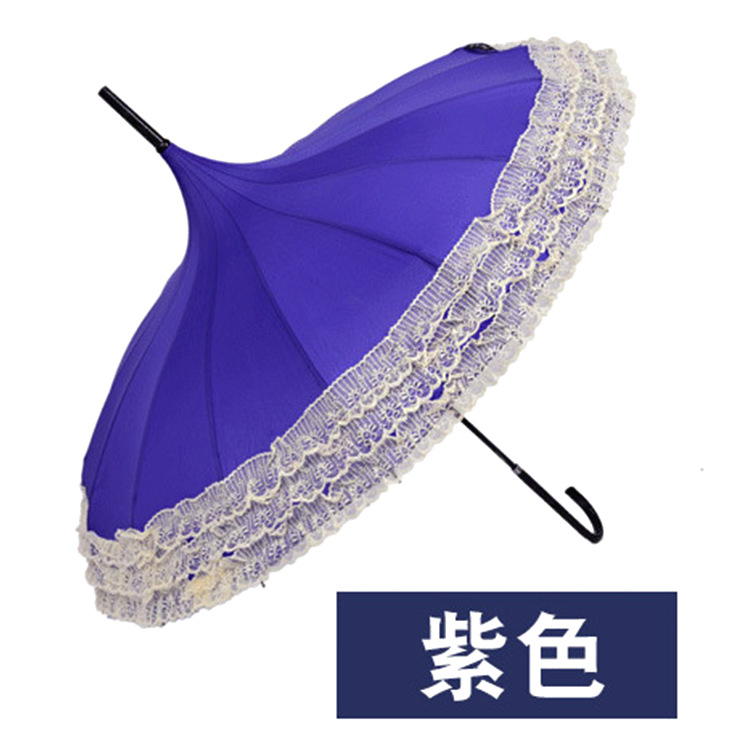 lace pagoda princess umbrella parasol lolita cosplay violet