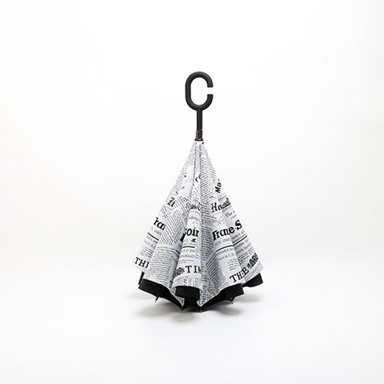 Newspaper inverted umbrellas upside down reverse wholesale Newspaper inverted umbrellas upside down reverse wholesale