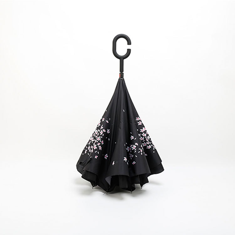 Small White Flowers inverted umbrellas upside down reverse wholesale Small White Flowers inverted umbrellas upside down reverse wholesale
