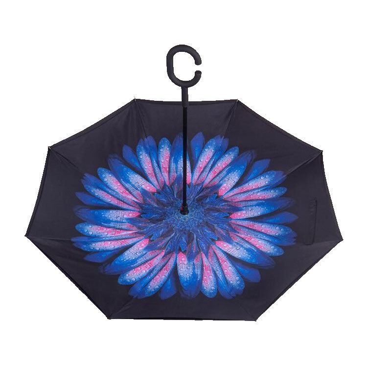 blue flower inverted umbrellas upside down reverse wholesale blue flower inverted umbrellas upside down reverse wholesale
