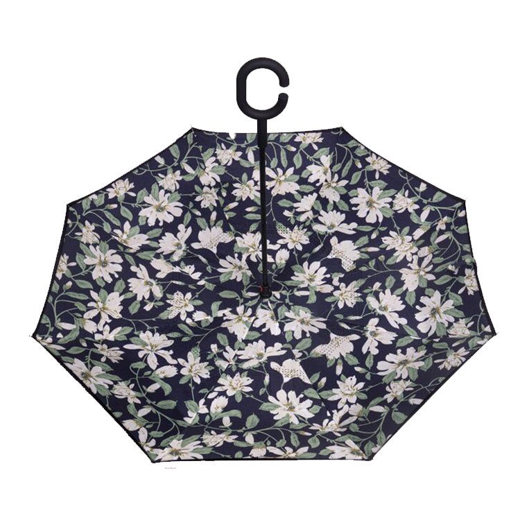 Full of white flowers inverted umbrellas upside down reverse wholesale Full of white flowers inverted umbrellas upside down reverse wholesale