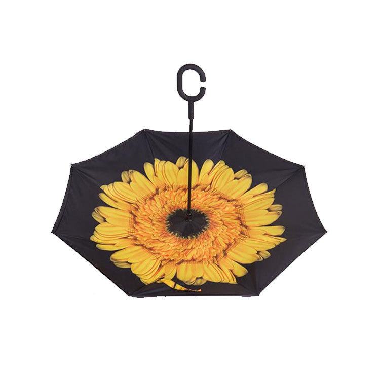 yellow flower inverted umbrellas upside down reverse wholesale
