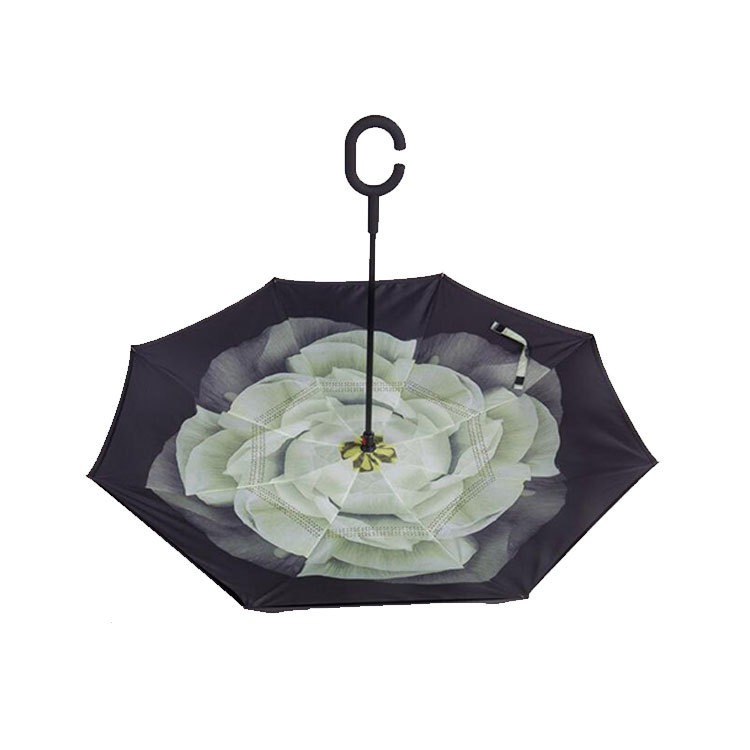 white flower inverted umbrellas upside down reverse wholesale