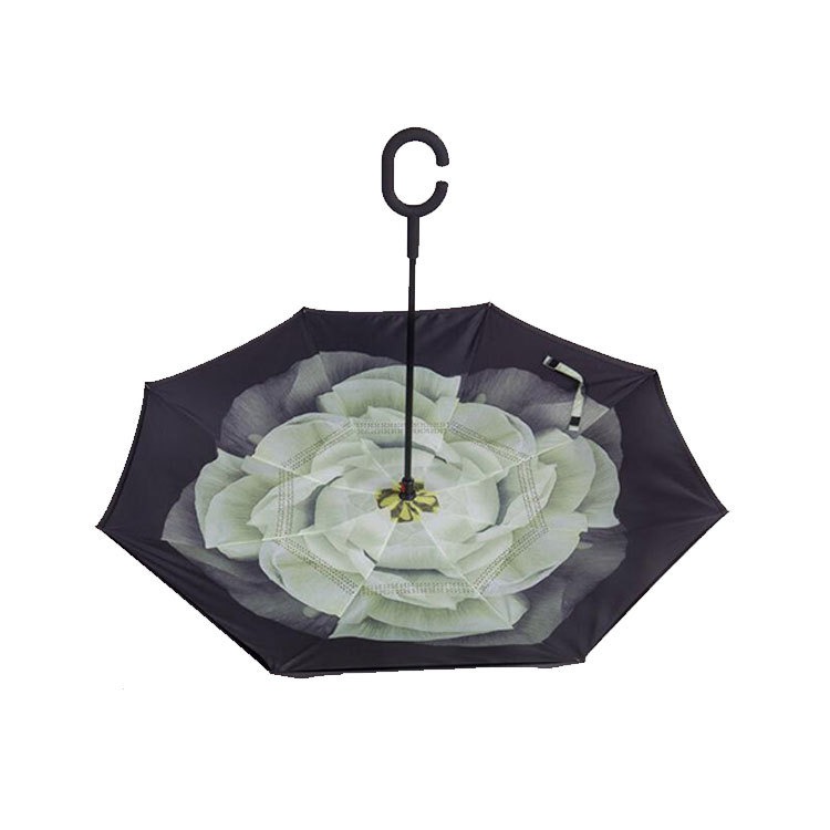 white flower inverted umbrellas upside down reverse wholesale white flower inverted umbrellas upside down reverse wholesale