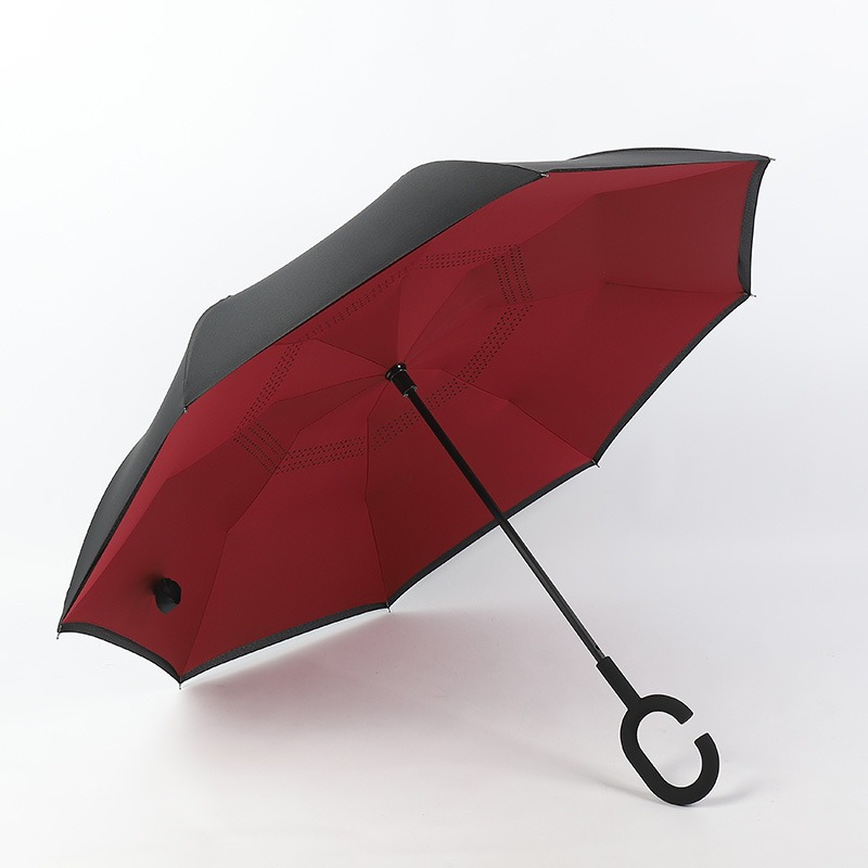 Dark Red inverted umbrellas wholesale