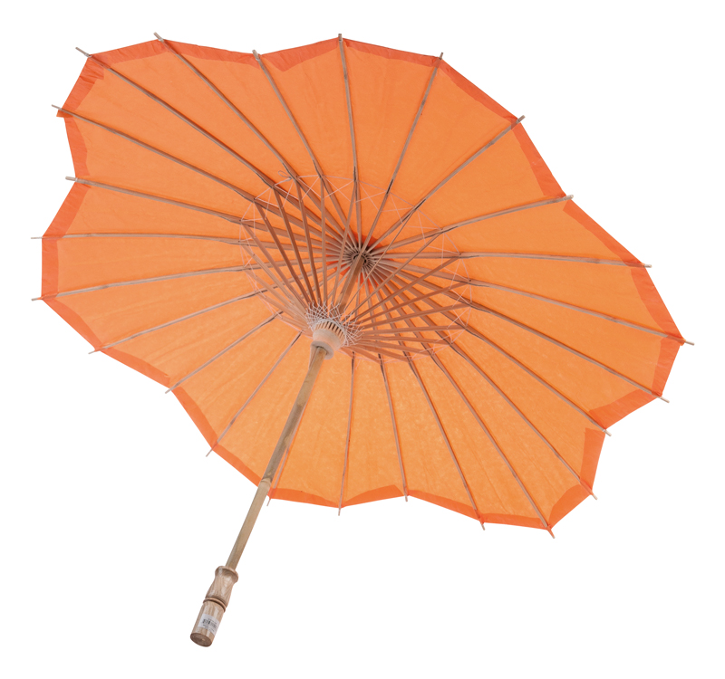 orange scalloped blossom flower solid color paper parasols umbrellas wholesale orange scalloped blossom flower solid color paper parasols umbrellas wholesale