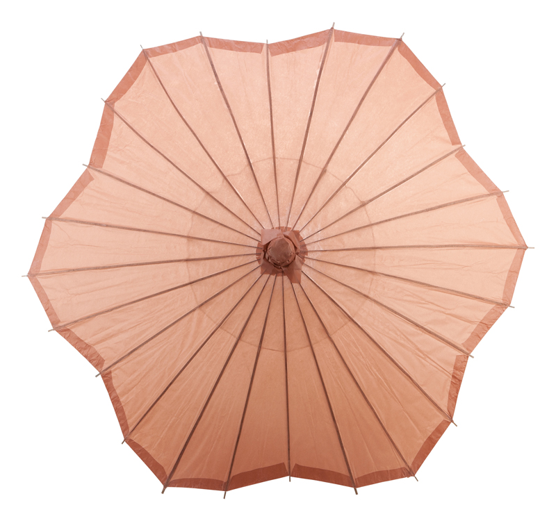 brown scalloped blossom flower solid color paper parasols umbrellas wholesale brown scalloped blossom flower solid color paper parasols umbrellas wholesale