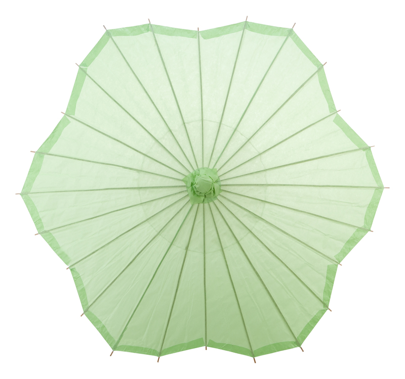 light lime scalloped blossom flower solid color paper parasols umbrellas wholesale light lime scalloped blossom flower solid color paper parasols umbrellas wholesale