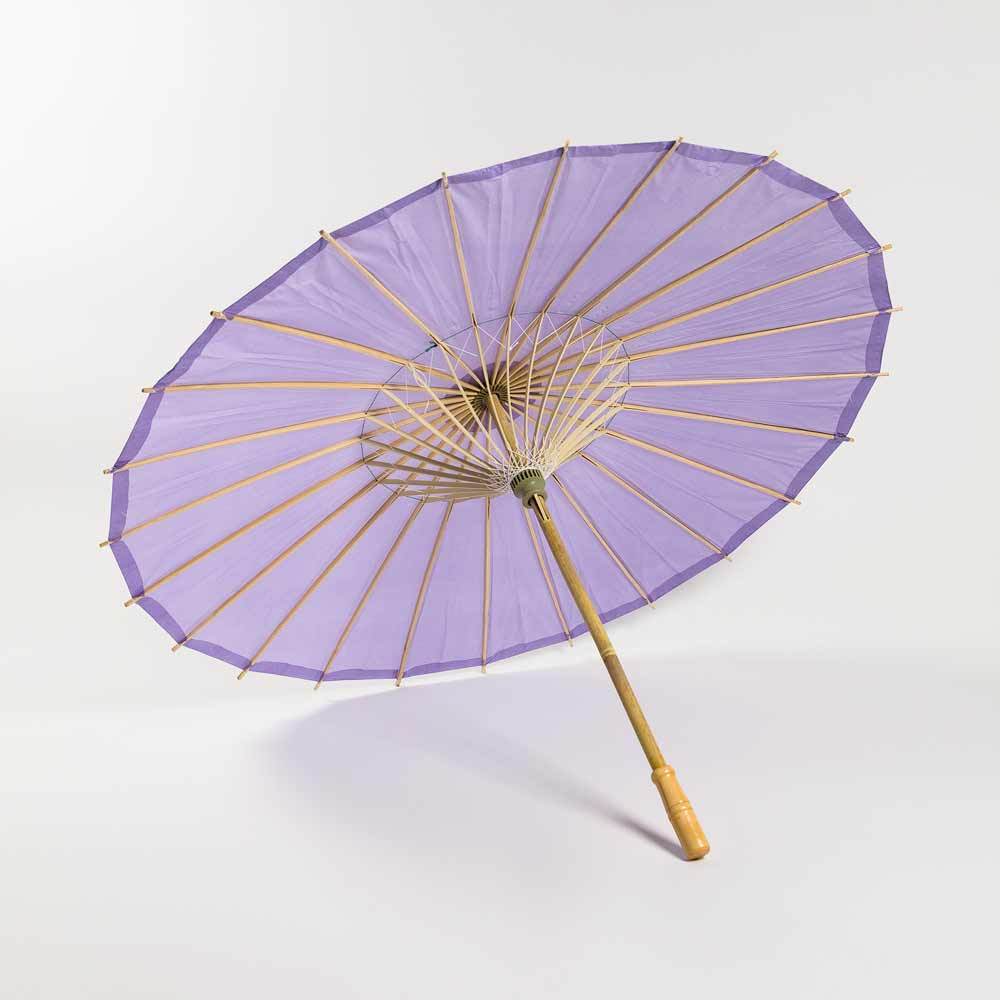 lavender paper parasols, wedding bridal umbrellas wholesale