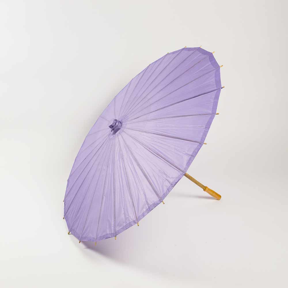 lavender paper parasols, wedding bridal umbrellas wholesale