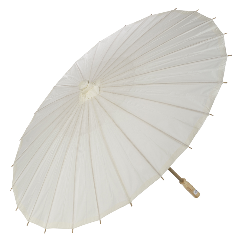 beige paper parasols, wedding bridal umbrellas wholesale
