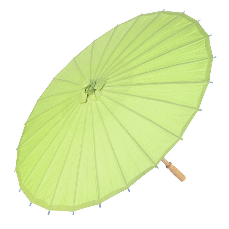light lime paper parasols, wedding bridal umbrellas wholesale