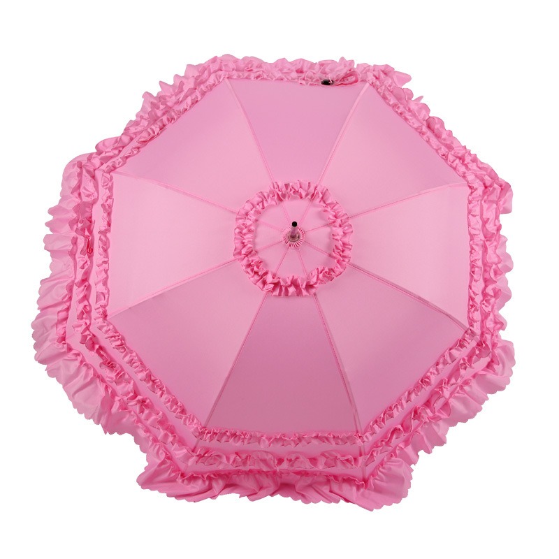 Pink Ruffles Wedding Umbrella