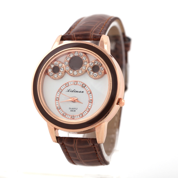 Leather Quartz Watch for Ladies Leather Quartz Watch for Ladies