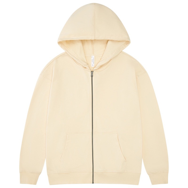 kids zip hoodie pure 100% cotton oversized drop shoulder beige jacket blank plain kids zip hoodie pure 100% cotton oversized drop shoulder beige jacket blank plain