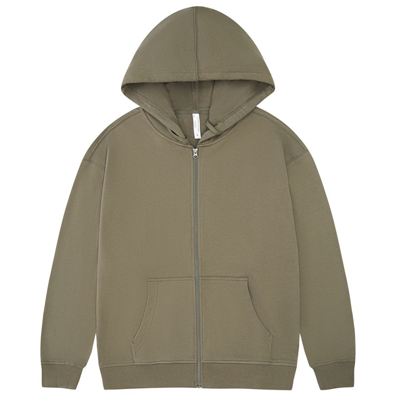 pure 100% cotton oversized drop shoulder clay gray kids zip hoodie jacket blank plain pure 100% cotton oversized drop shoulder clay gray kids zip hoodie jacket blank plain