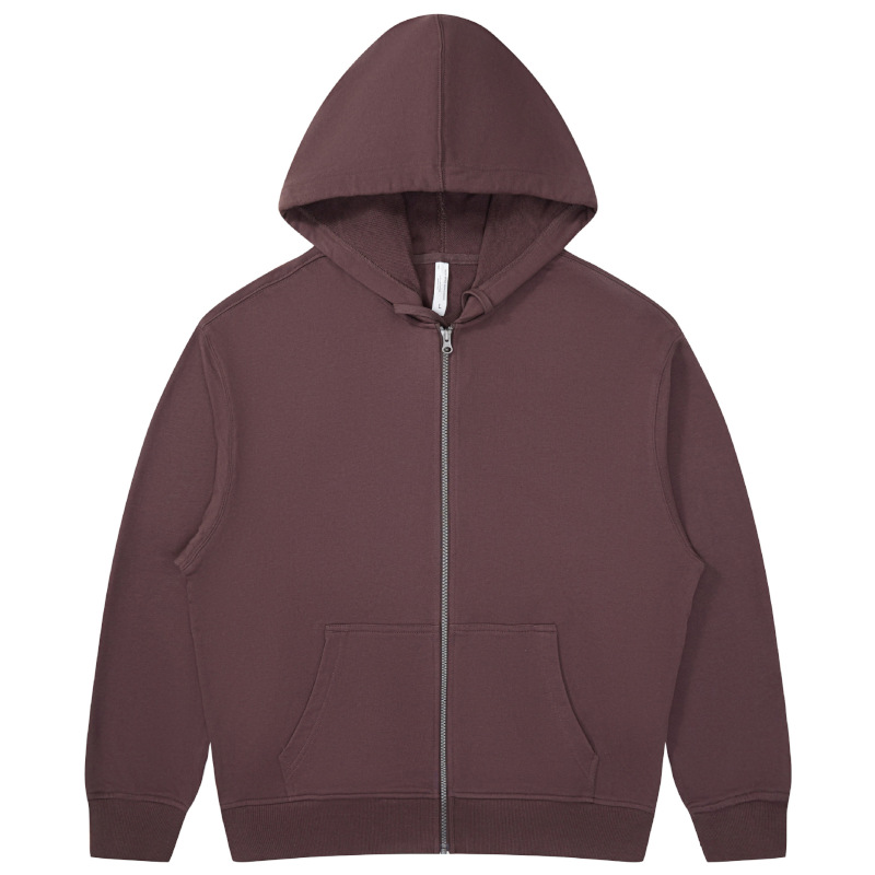 pure 100% cotton oversized drop shoulder dark purple zip hoodie jacket blank plain pure 100% cotton oversized drop shoulder dark purple zip hoodie jacket blank plain