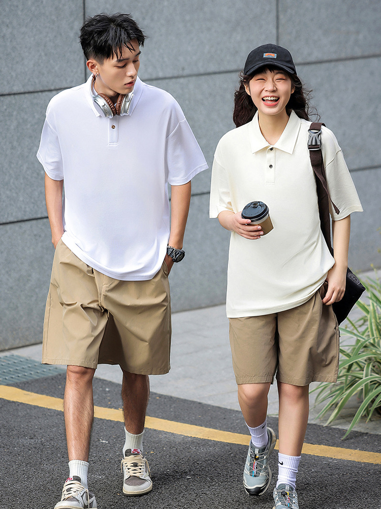 pure 100% combed cotton heavyweight polo shirt men's women's pure 100% combed cotton heavyweight polo shirt men's women's