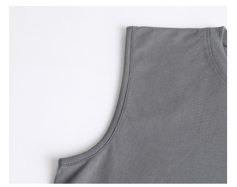 pure 100% combed cotton kids sleeveless t shirt boy girl tank top crew neck pure 100% combed cotton kids sleeveless t shirt boy girl tank top crew neck