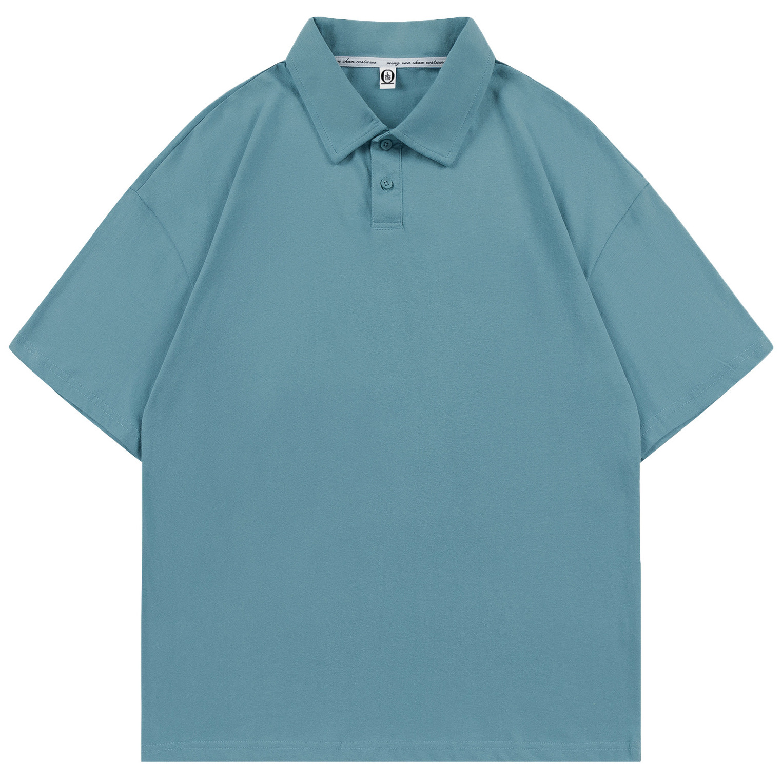 pure 100% combed cotton drop shoulder polo shirt men's women's pure 100% combed cotton drop shoulder polo shirt men's women's
