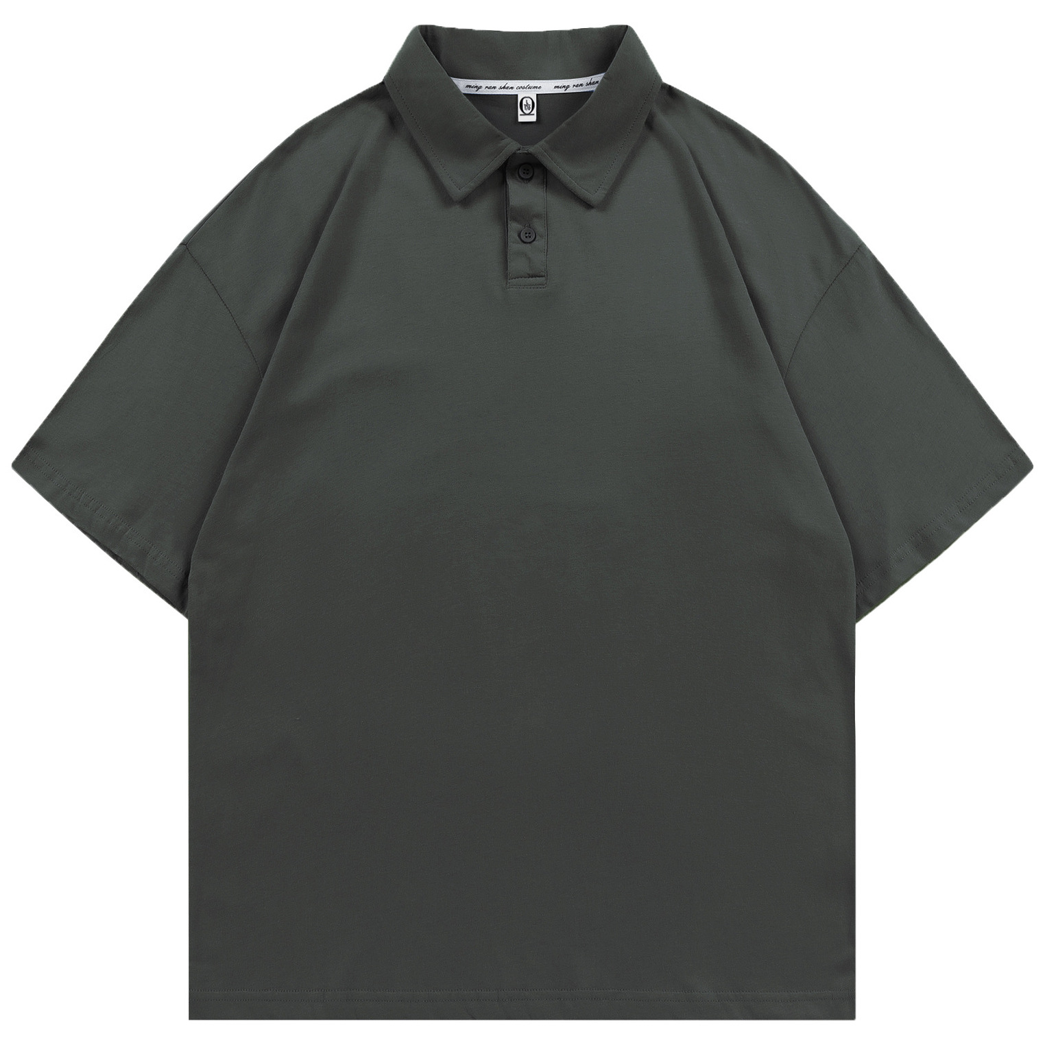 pure 100% combed cotton drop shoulder polo shirt men's women's pure 100% combed cotton drop shoulder polo shirt men's women's