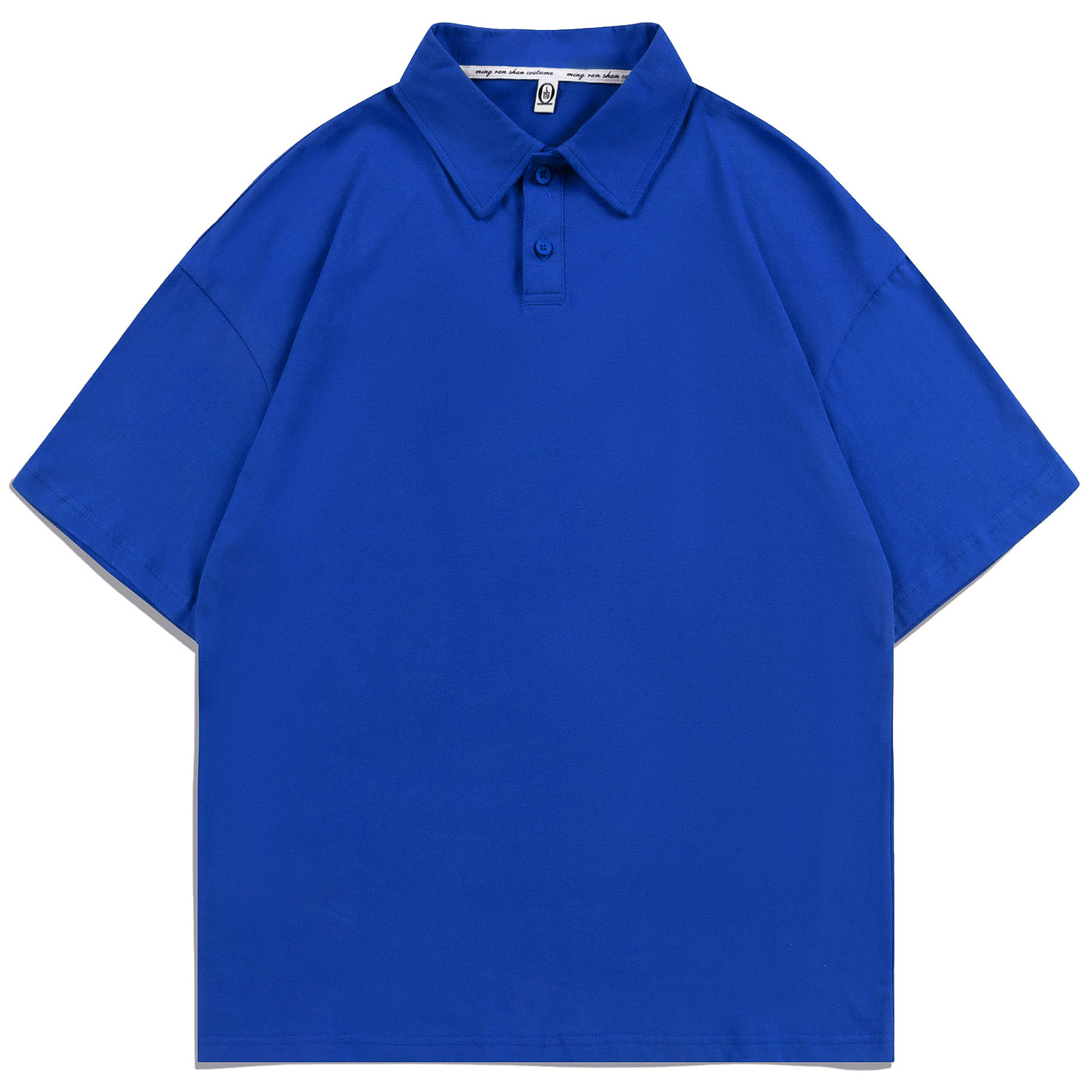 pure 100% combed cotton drop shoulder polo shirt men's women's pure 100% combed cotton drop shoulder polo shirt men's women's