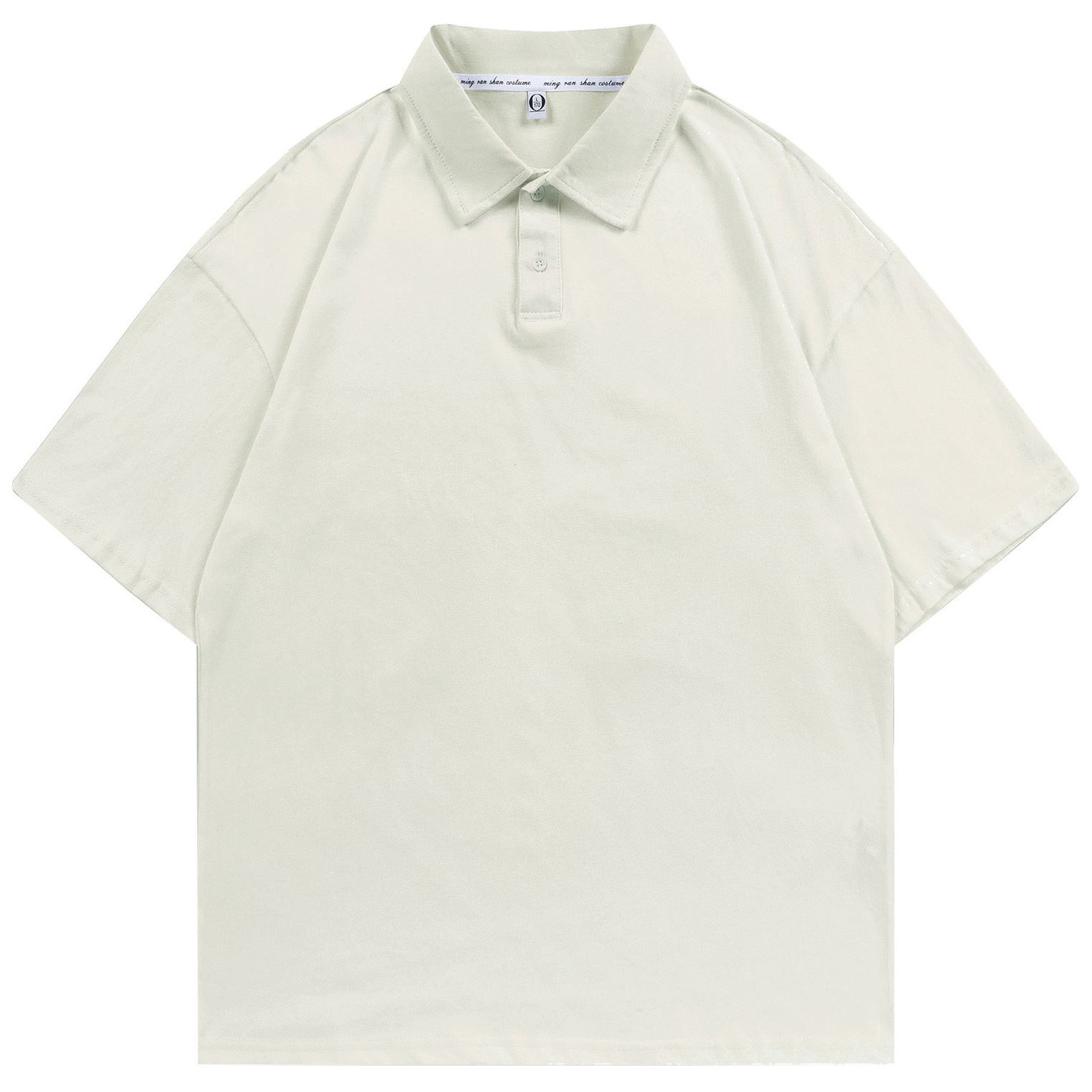 pure 100% combed cotton drop shoulder polo shirt men's women's pure 100% combed cotton drop shoulder polo shirt men's women's