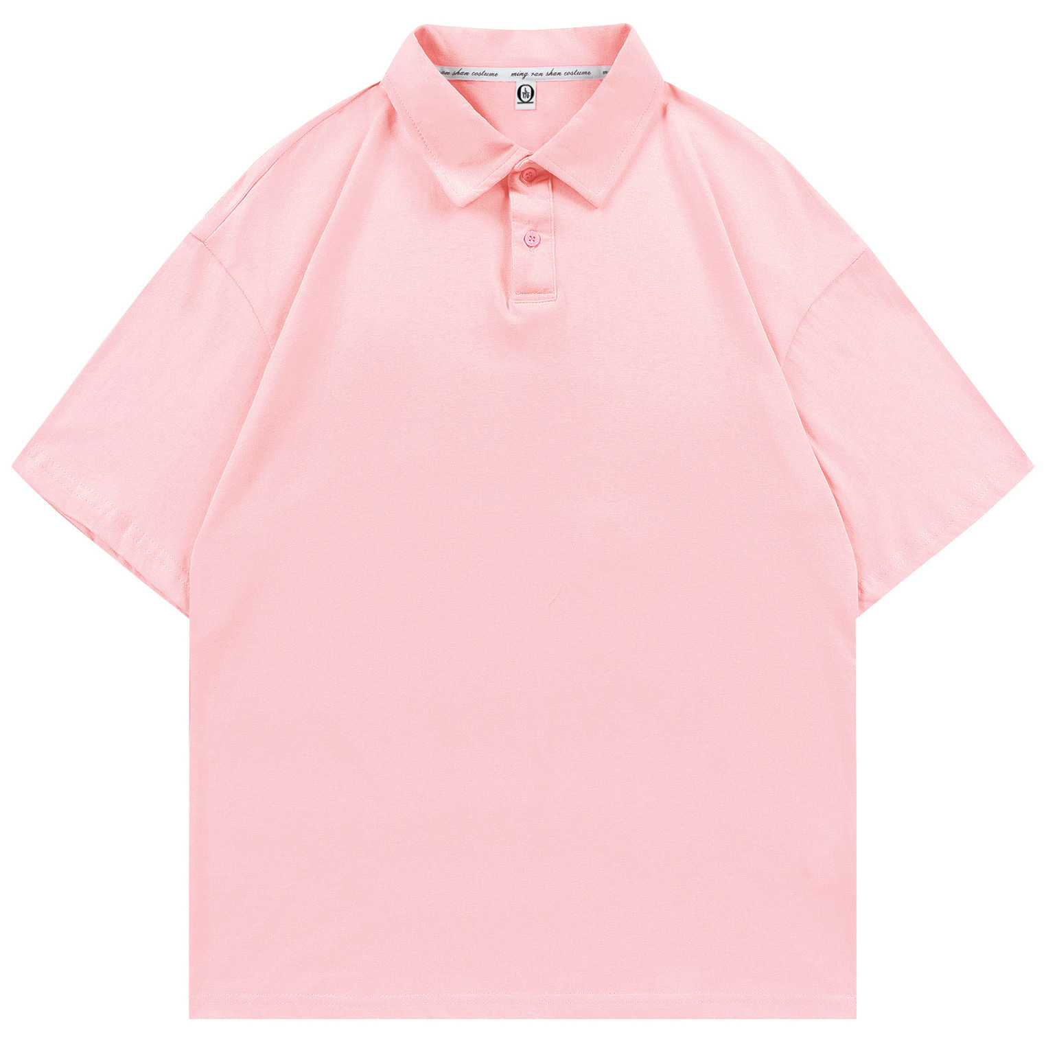 pure 100% combed cotton drop shoulder polo shirt men's women's pure 100% combed cotton drop shoulder polo shirt men's women's
